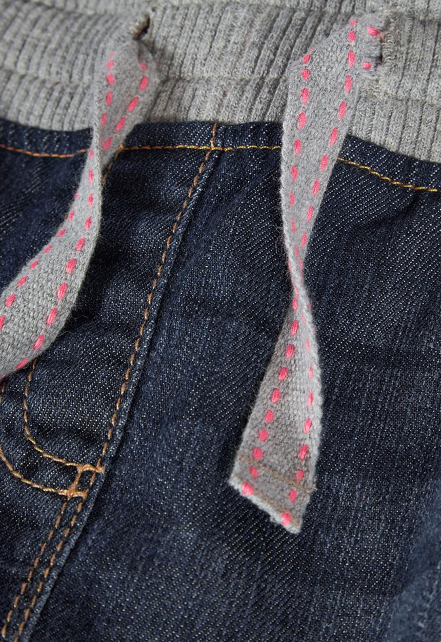 Next - Rib waist jogger jeans Mid Blue