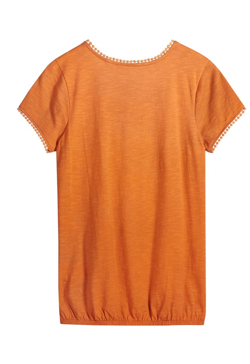 Next - Bubble Hem T-shirt Orange