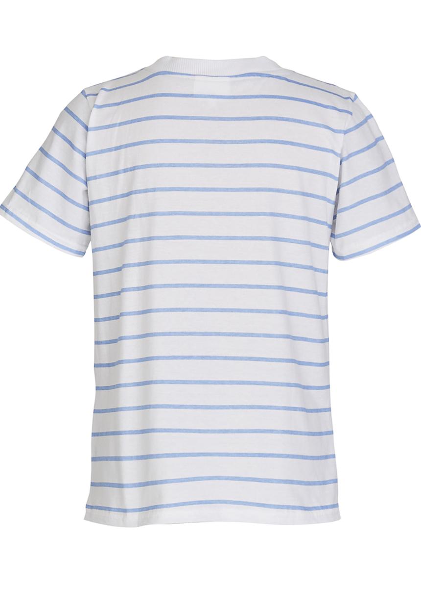 Rebel Republic - Henley Tee Blue and White
