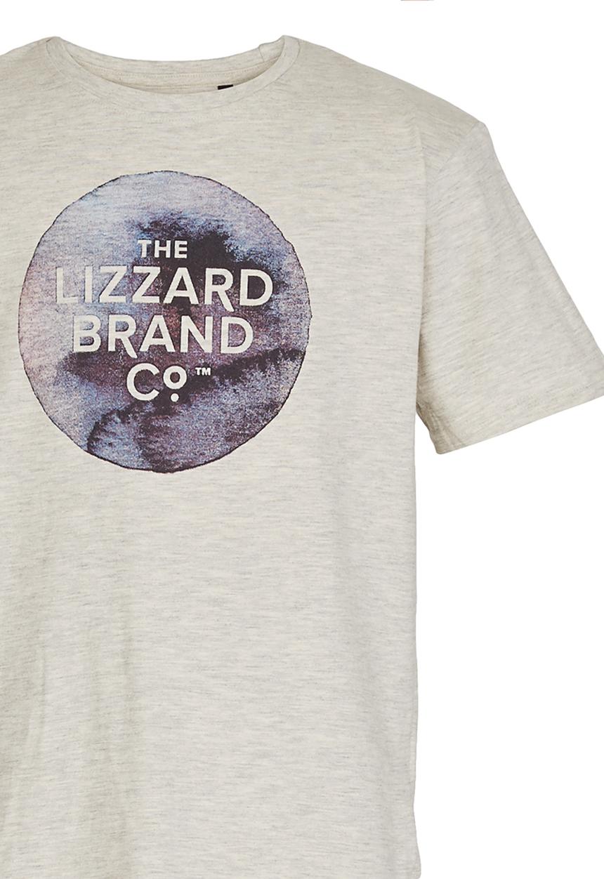 Lizzard - Printed T-Shirt Grey
