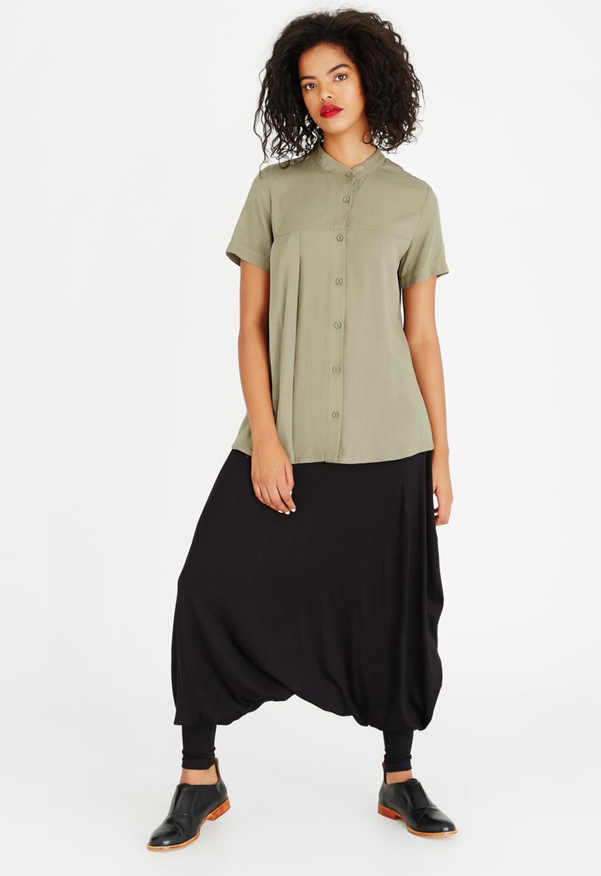 AMANDA LAIRD CHERRY - Faniswa Shirt Khaki Green