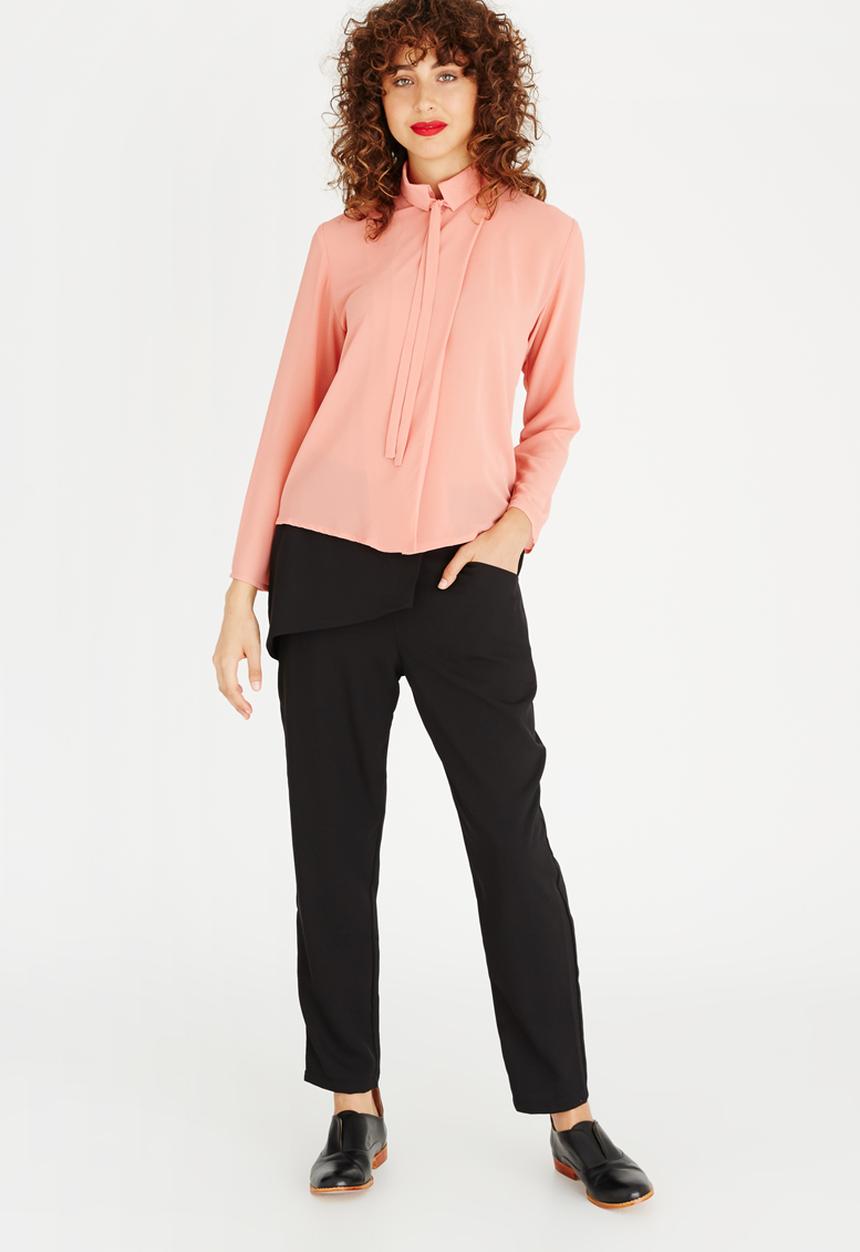 Somerset Jane - Adora Wrap Shirt Coral