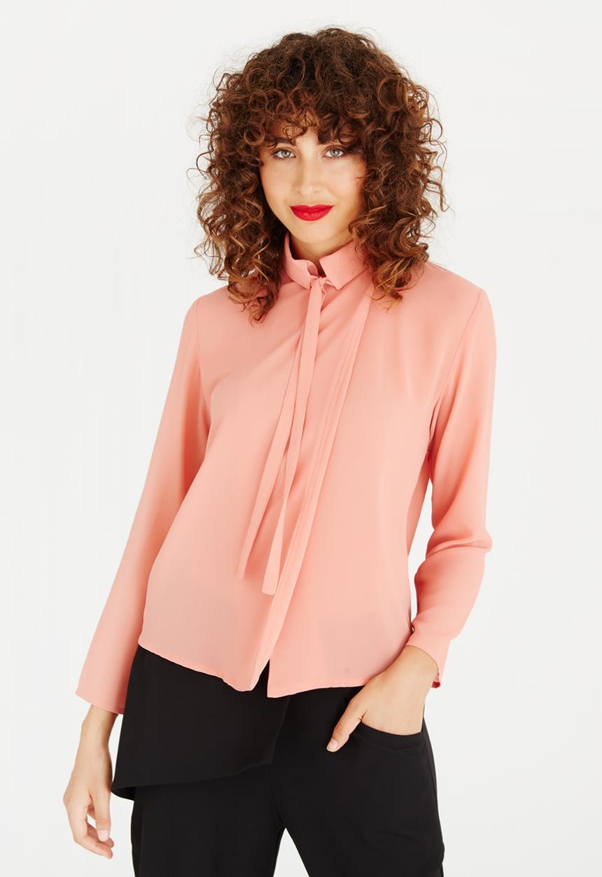 Somerset Jane - Adora Wrap Shirt Coral