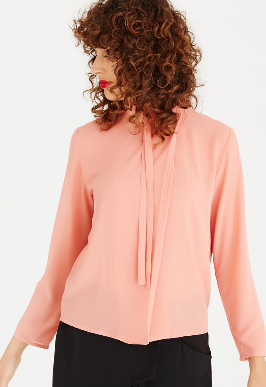 Somerset Jane - Adora Wrap Shirt Coral