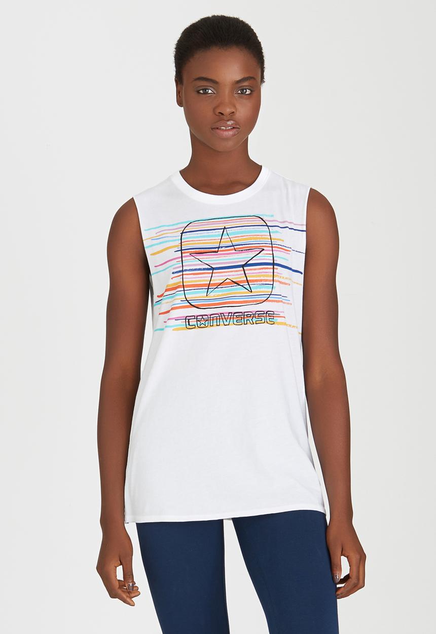 Converse - Festival Box Star Muscle Tee White