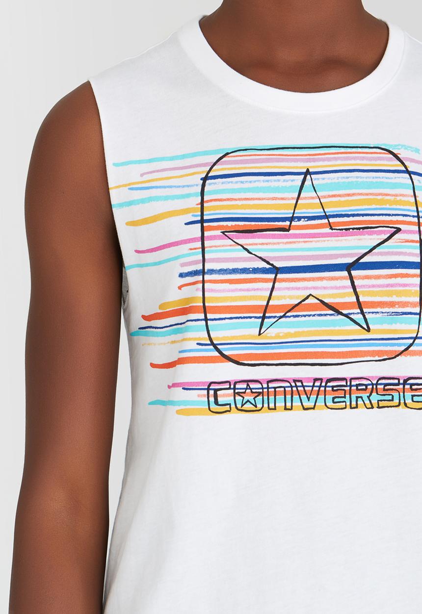 Converse - Festival Box Star Muscle Tee White
