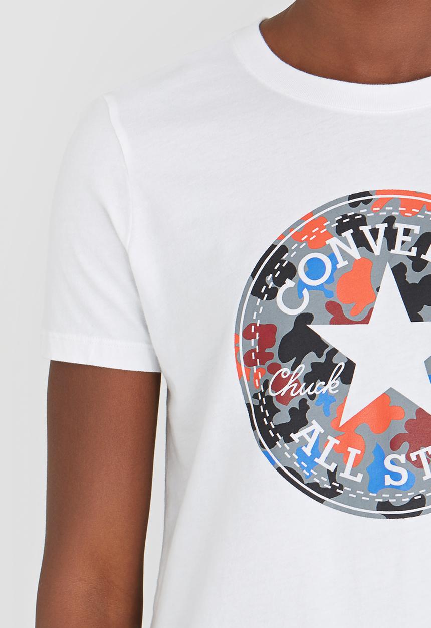 Converse - Camo Fill Chuck Patch Crew Tee White