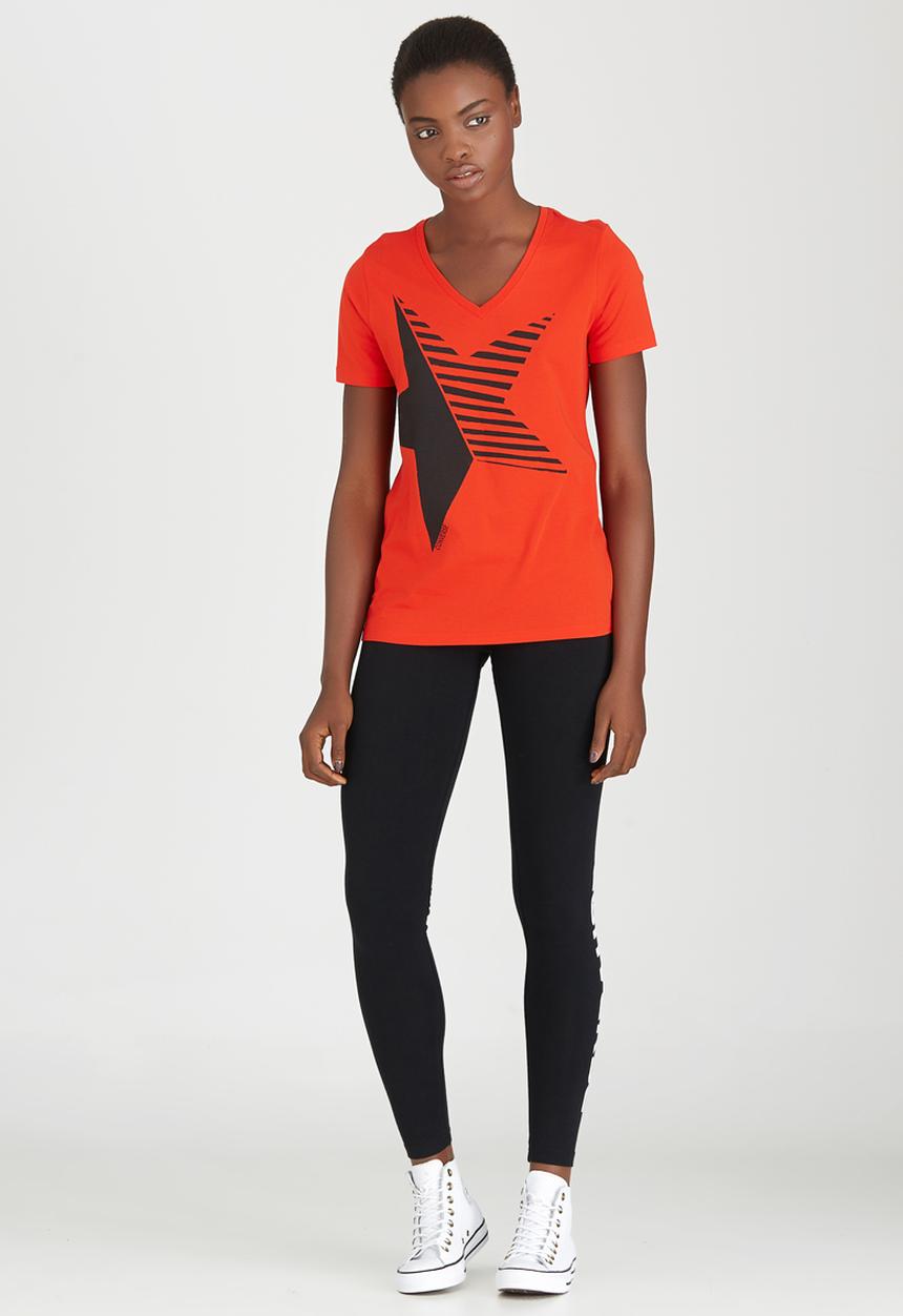 Converse - Star Easy V-neck Tee Red