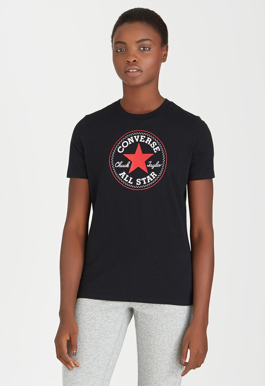 Converse - Solid Chuck Patch Crew Tee Black