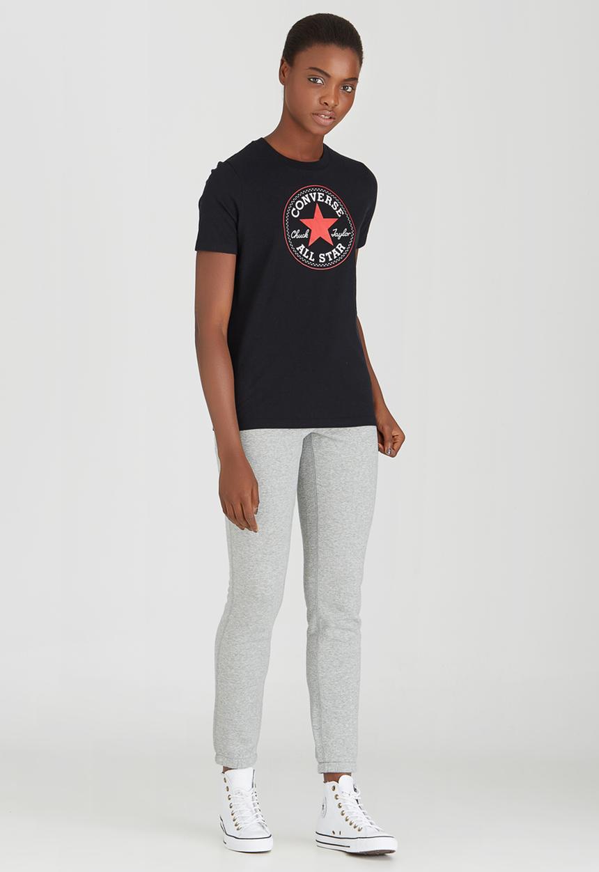 Converse - Solid Chuck Patch Crew Tee Black