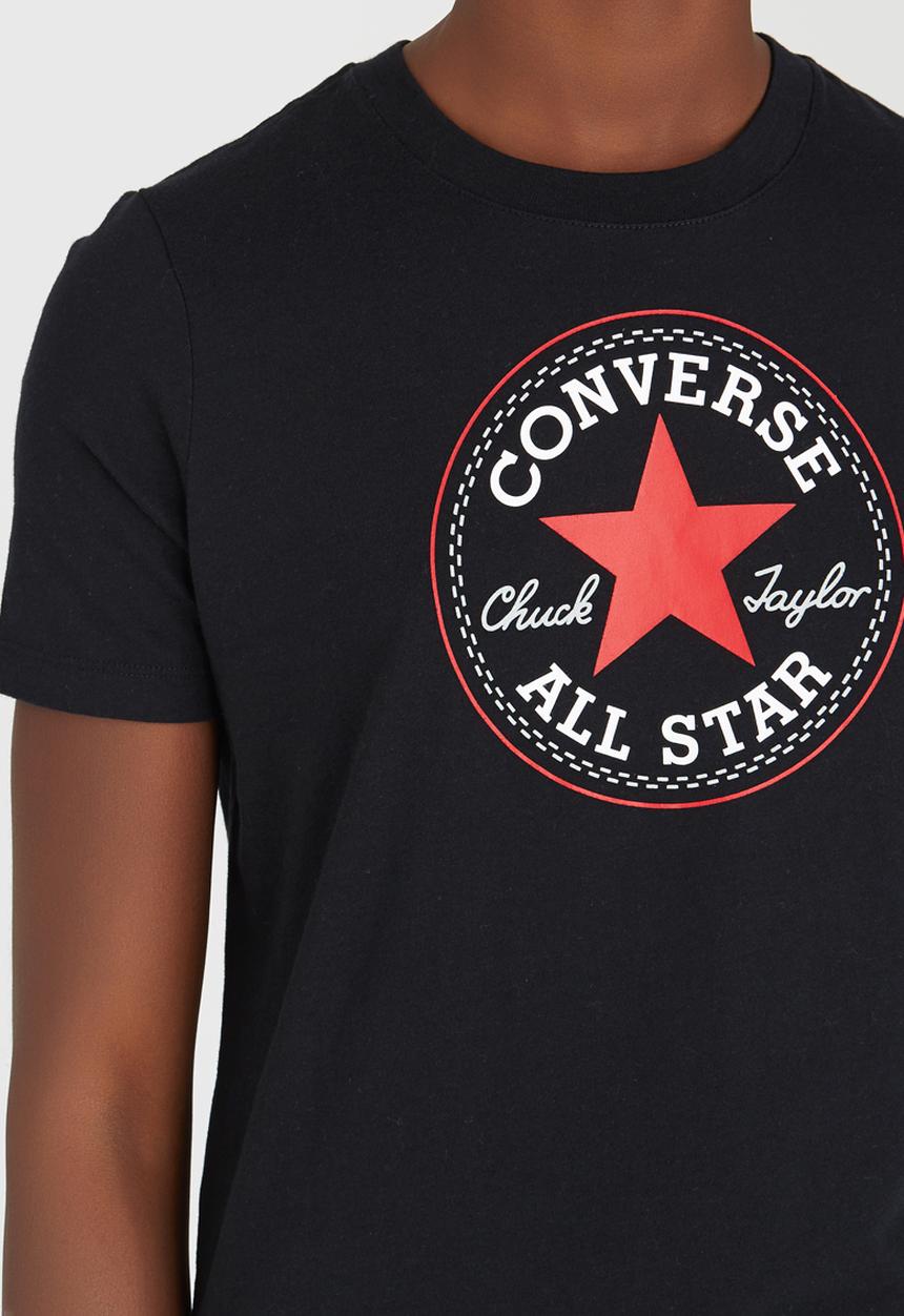 Converse - Solid Chuck Patch Crew Tee Black