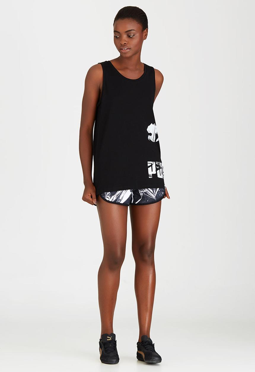 PUMA - Printed Logo Tank Black