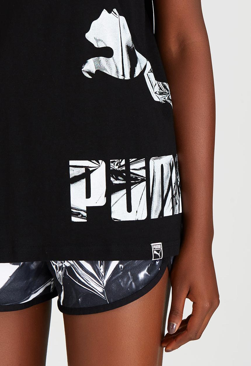 PUMA - Printed Logo Tank Black