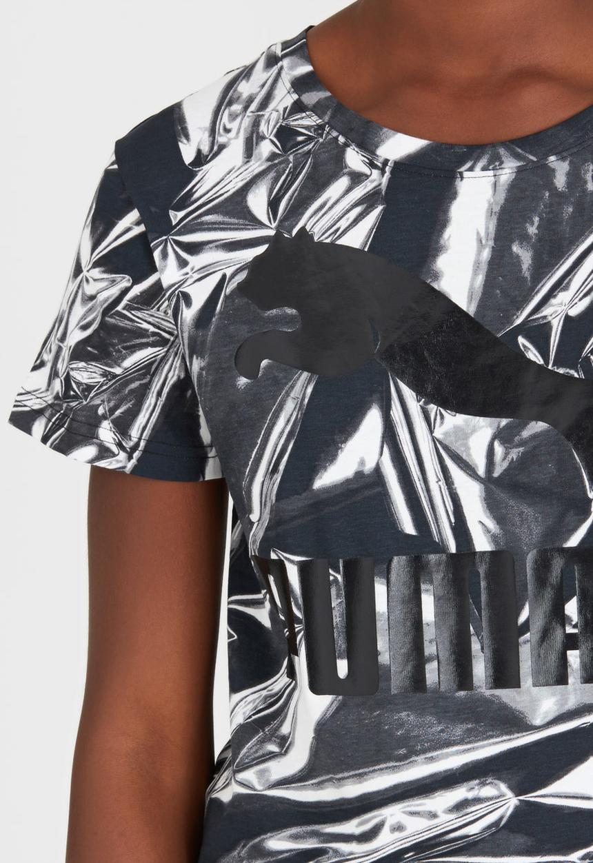 PUMA - Printed Tee Black and White