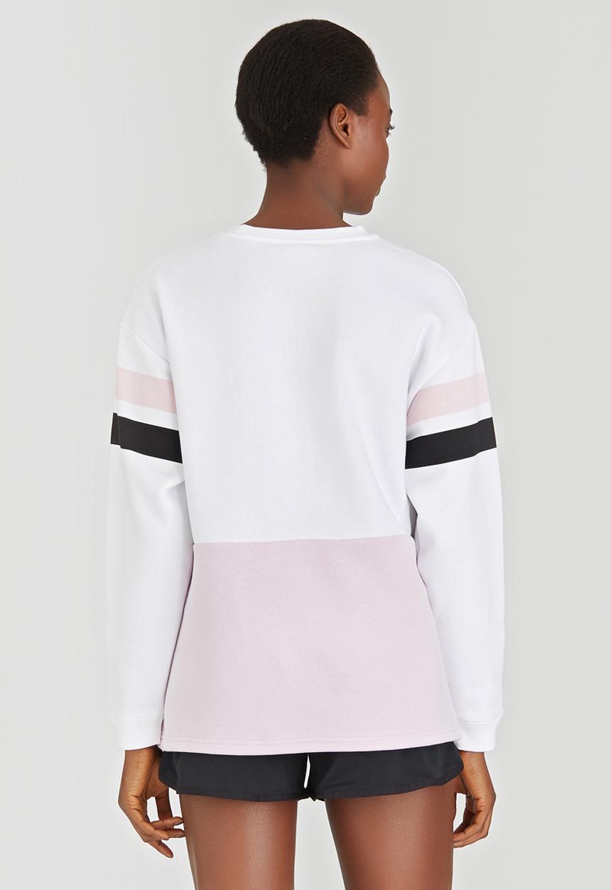 PUMA - Colour Blocking Crew Sweater Pale Pink