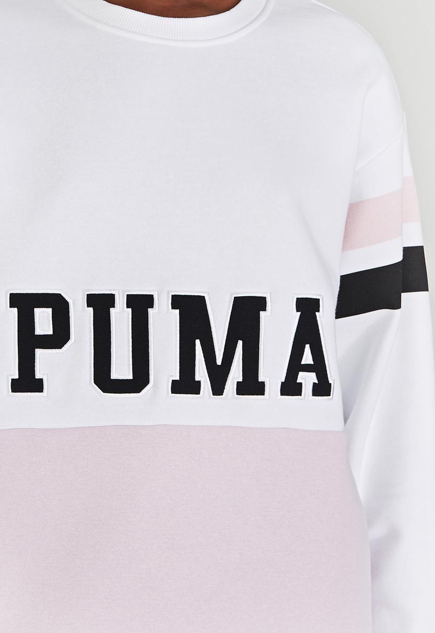 PUMA - Colour Blocking Crew Sweater Pale Pink