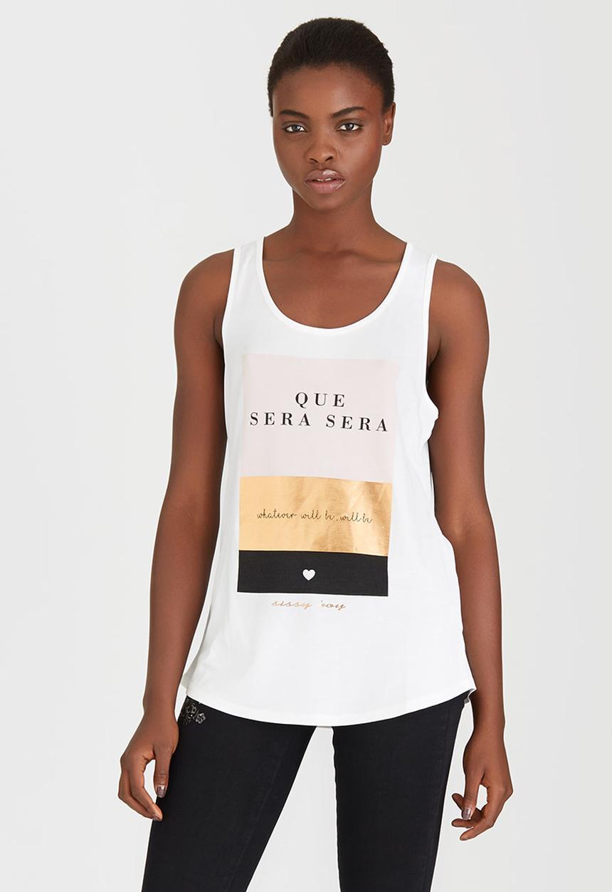 SISSY BOY - Que Sera Sera Vest Off White