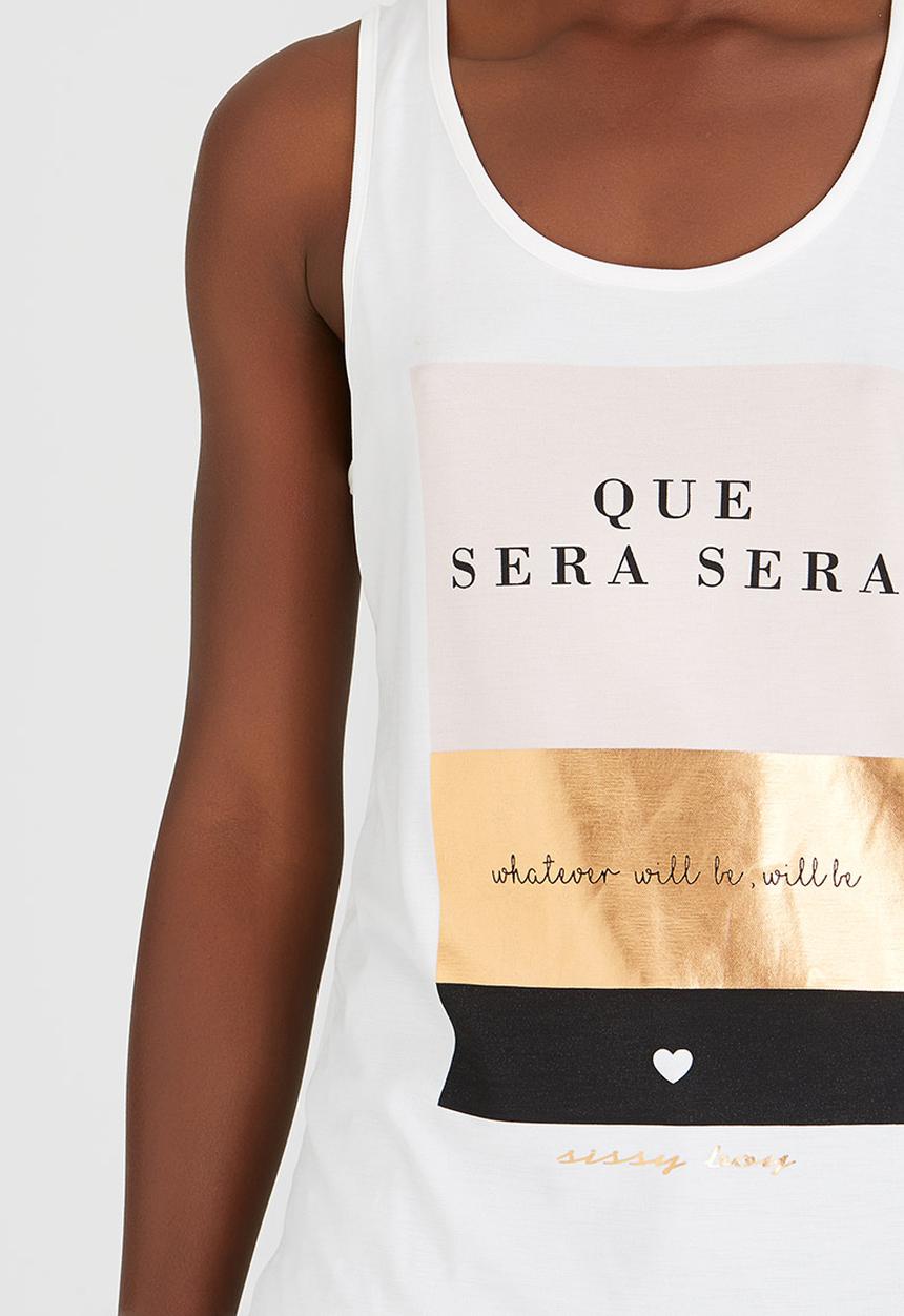 SISSY BOY - Que Sera Sera Vest Off White