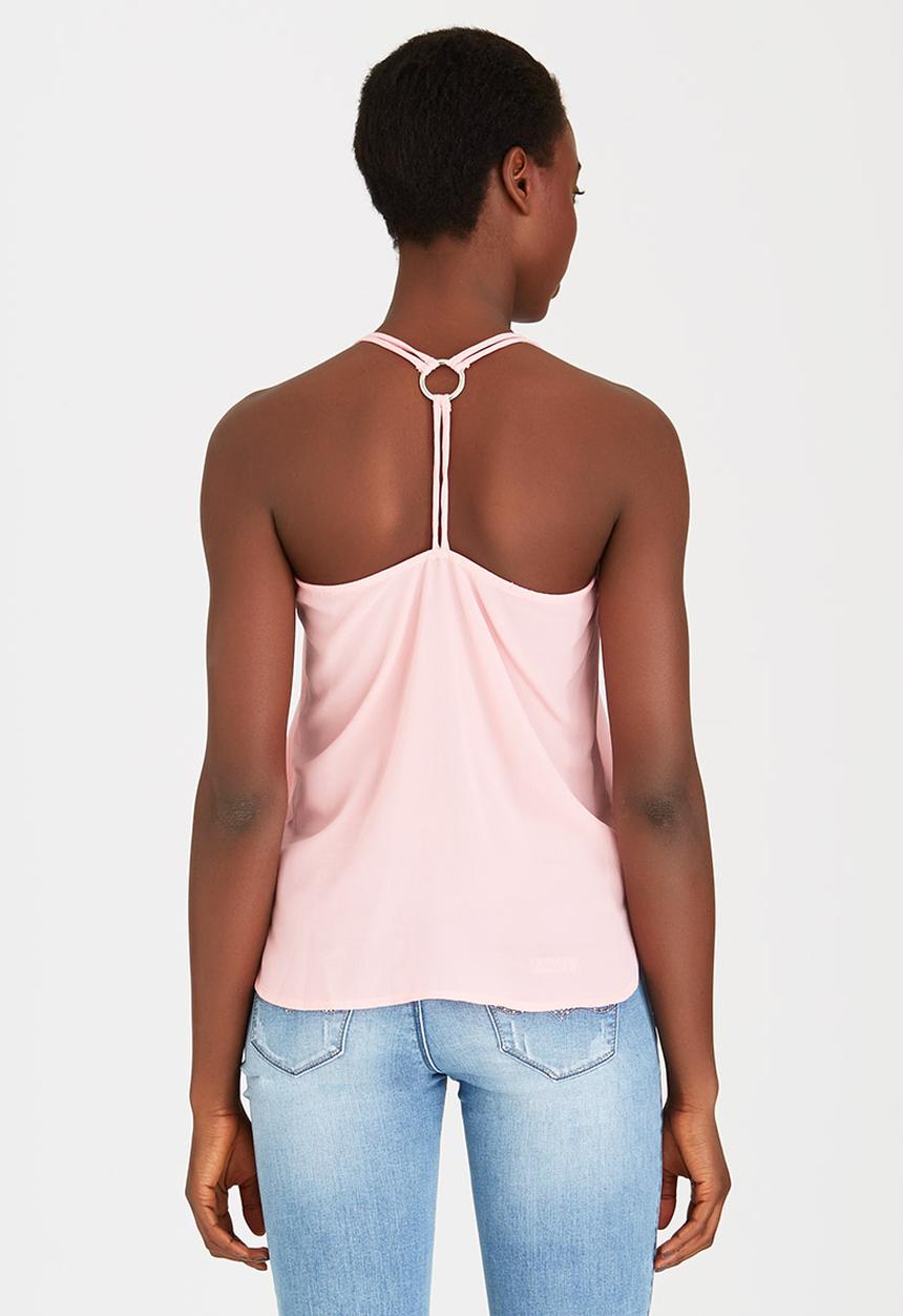 SISSY BOY - Maceo Cami with Ring Pale Pink