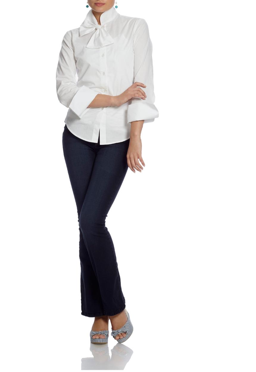 DANIELLE MARGAUX - Bow tie shirt