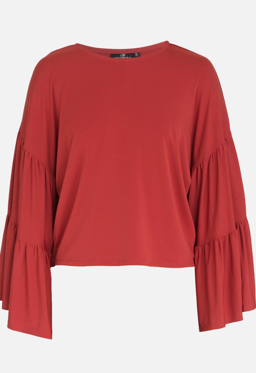 STYLE REPUBLIC - Bell Sleeve Top Rust