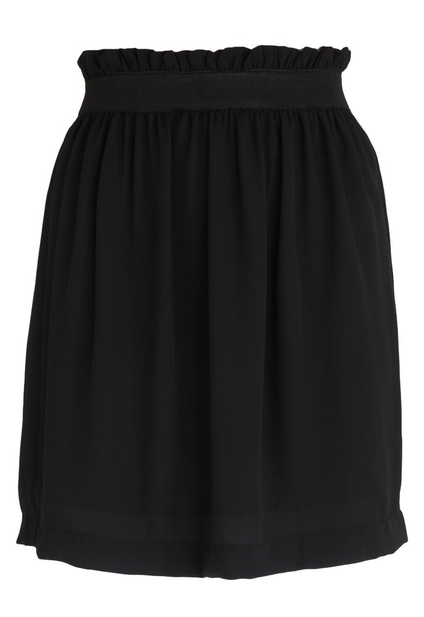 c(inch) - Paperbag Mini Skirt Black