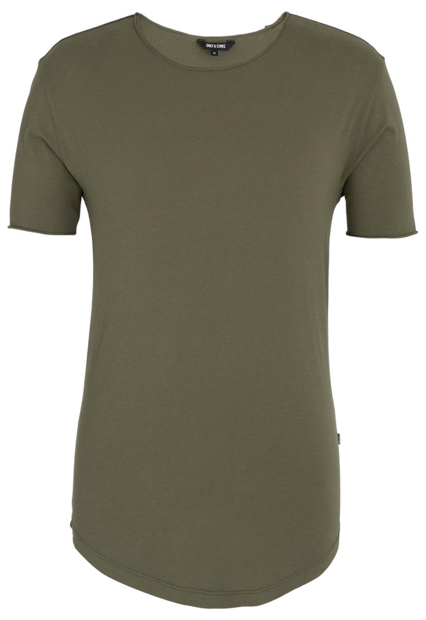 Only & Sons - Mahu Long Line T-Shirt Khaki Green