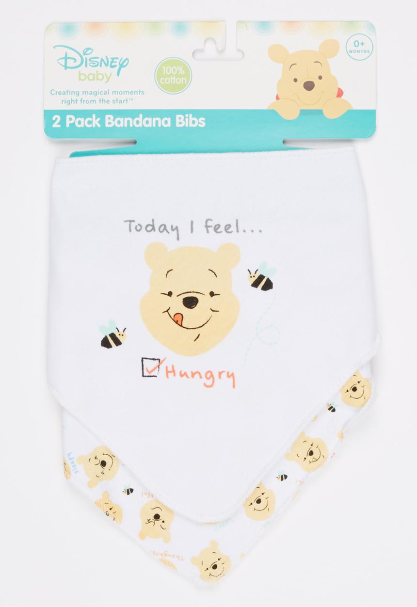 Character Baby - Pooh Bear 2 Pack Bandana Bib Multi-colour
