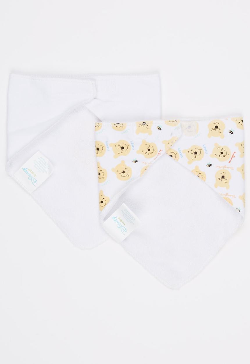 Character Baby - Pooh Bear 2 Pack Bandana Bib Multi-colour