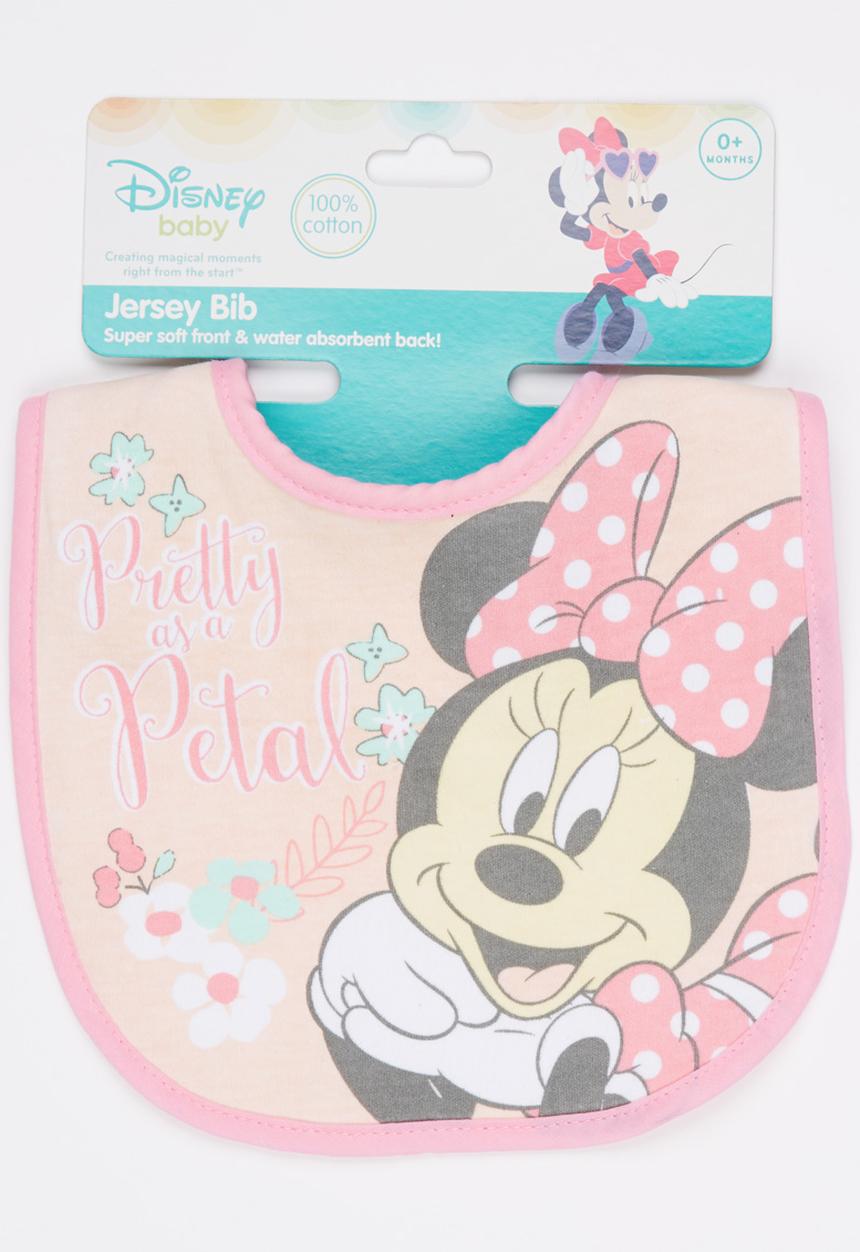 Character Baby - Minnie Jersey Bib Mid Pink