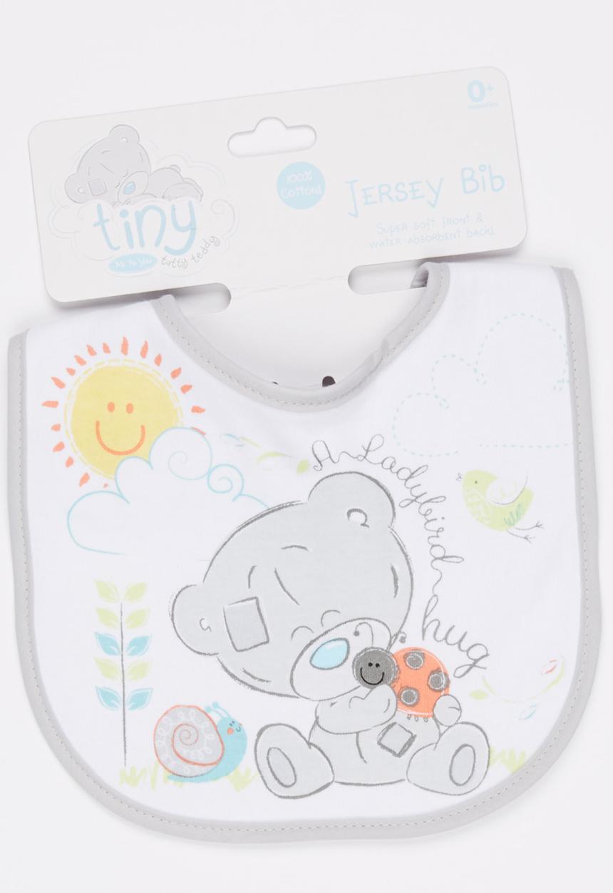 Character Baby - Tatty Teddy Jersey Bib White