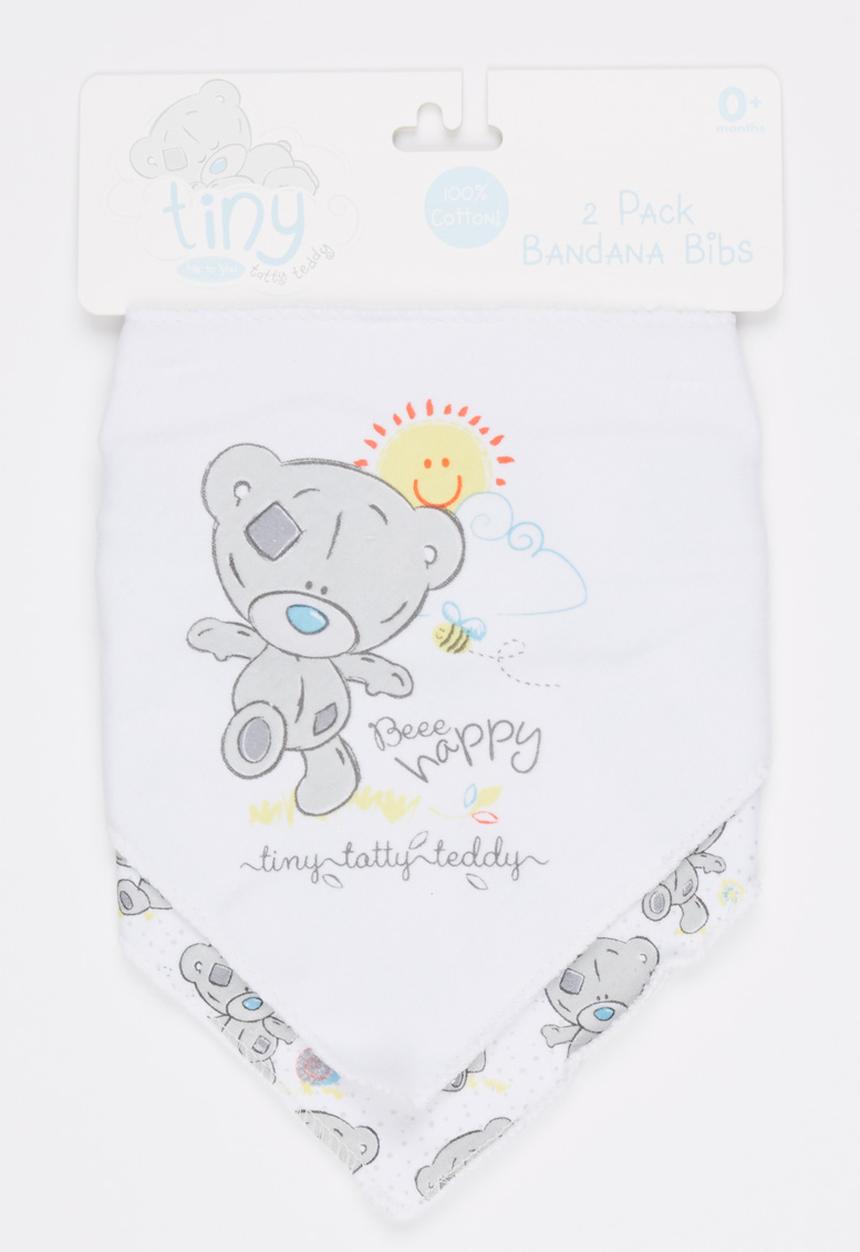 Character Baby - Tatty Teddy 2 Pack Bandana Bib Multi-colour