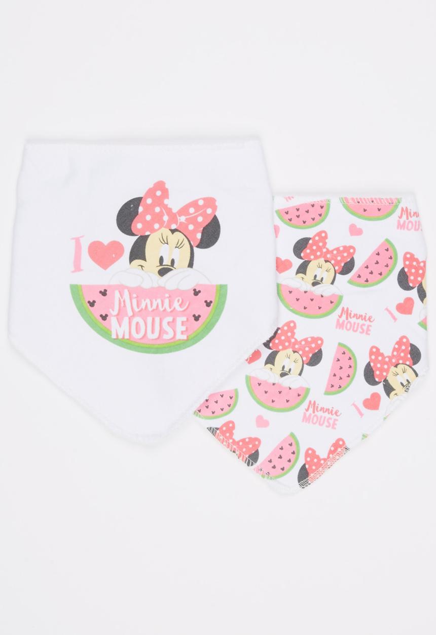 Character Baby - Minnie 2 Pack Bandana Bib Multi-colour