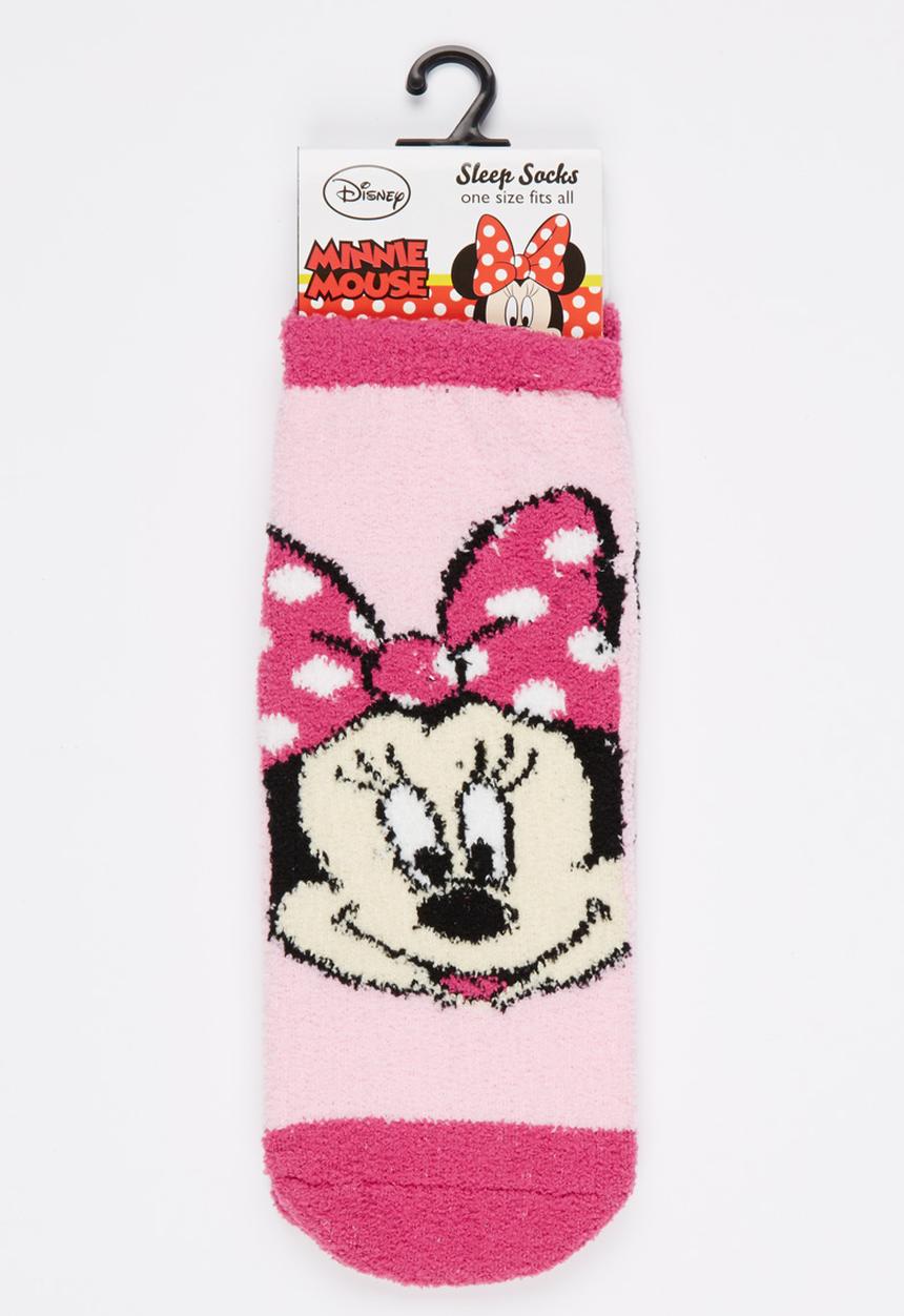 Character Fashion - Minnie Mouse Slipper Sock Dark Pink