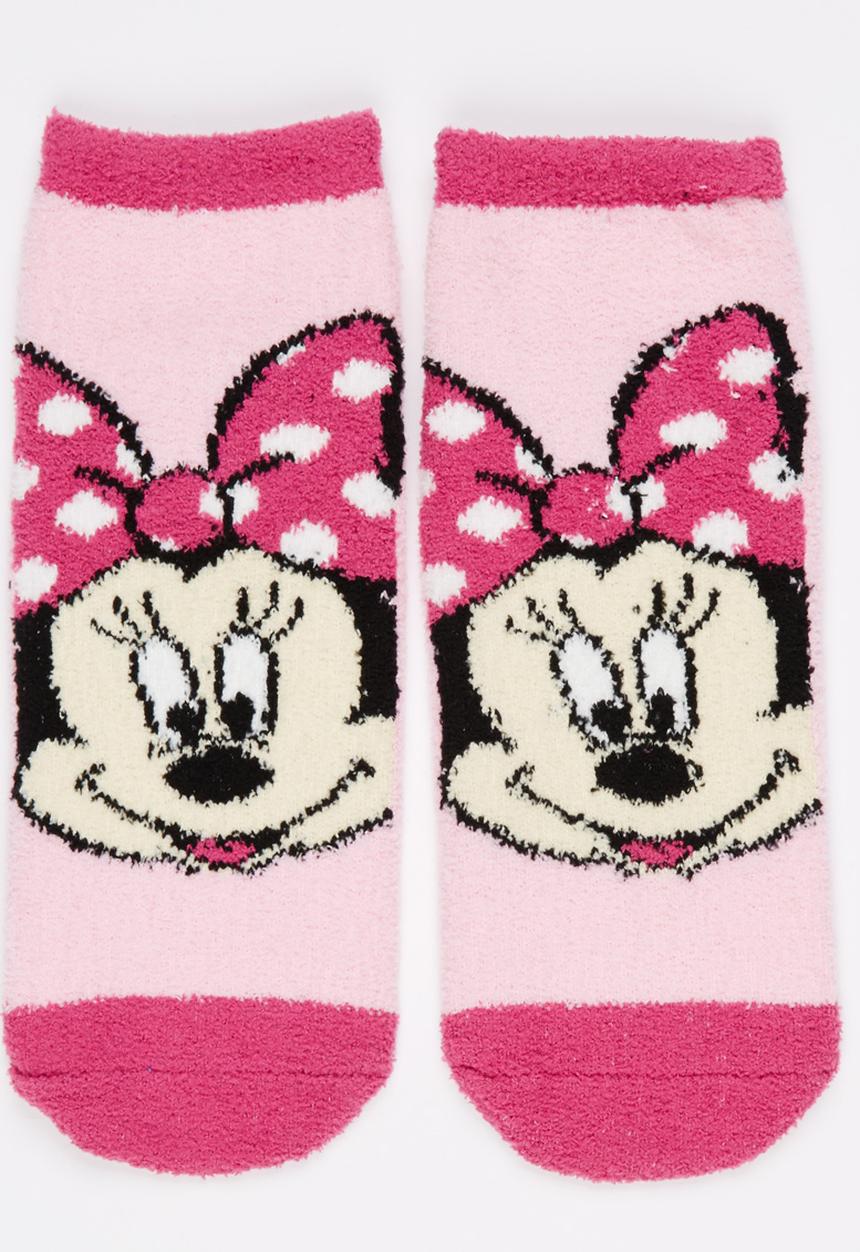 Character Fashion - Minnie Mouse Slipper Sock Dark Pink