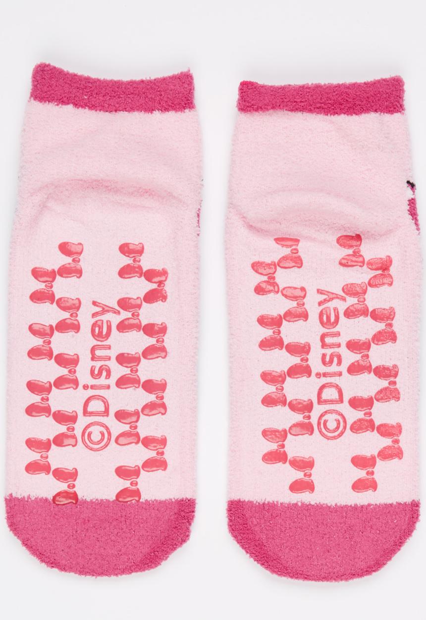 Character Fashion - Minnie Mouse Slipper Sock Dark Pink