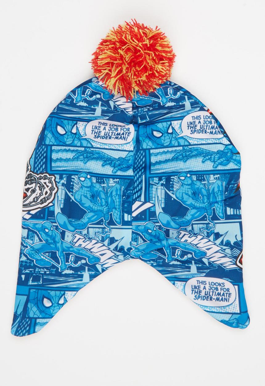 Character Fashion - Spiderman Trapper Beanie Multi-colour