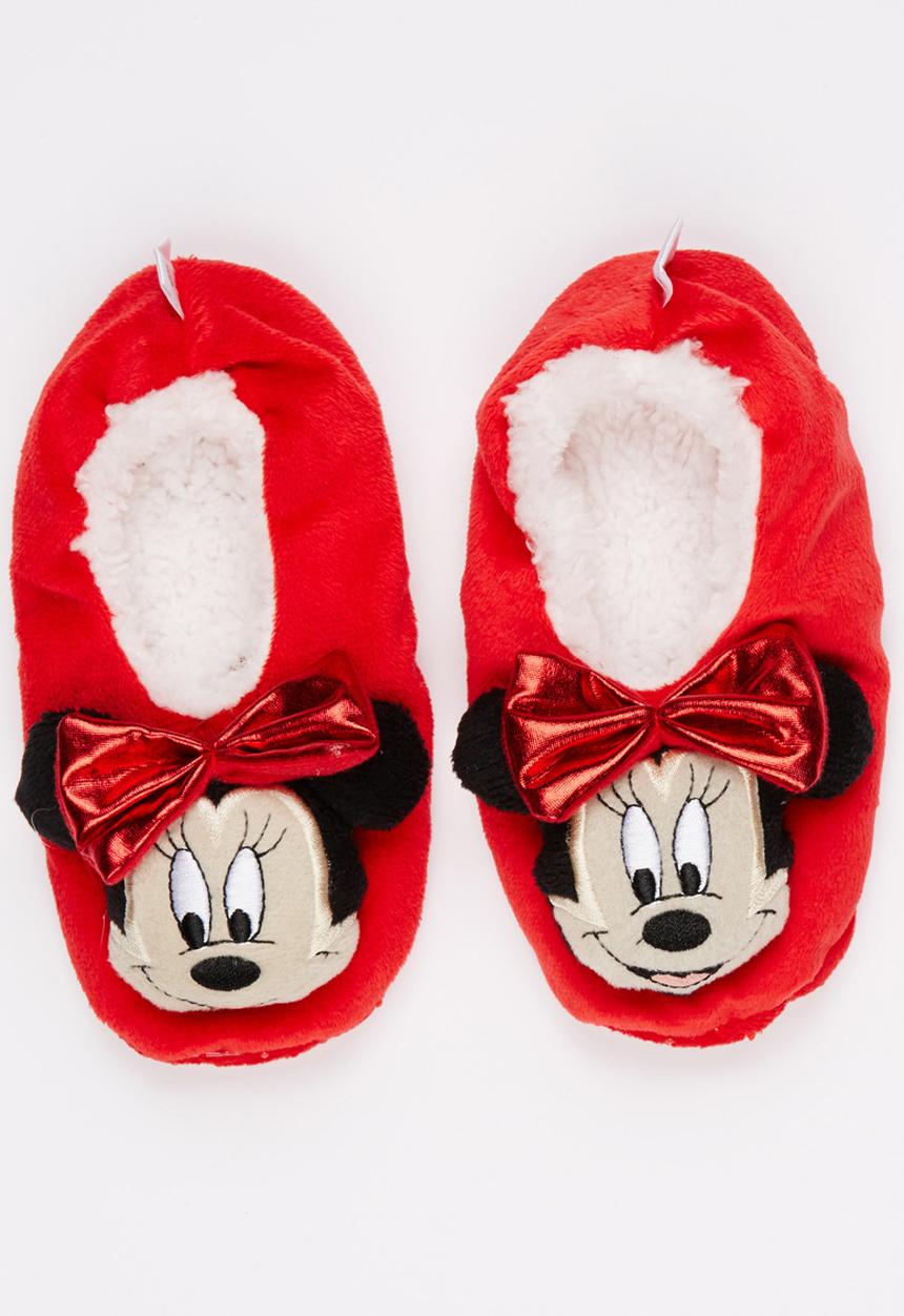 Character Fashion - Minnie Mouse Sherpa Slippers Multi-colour
