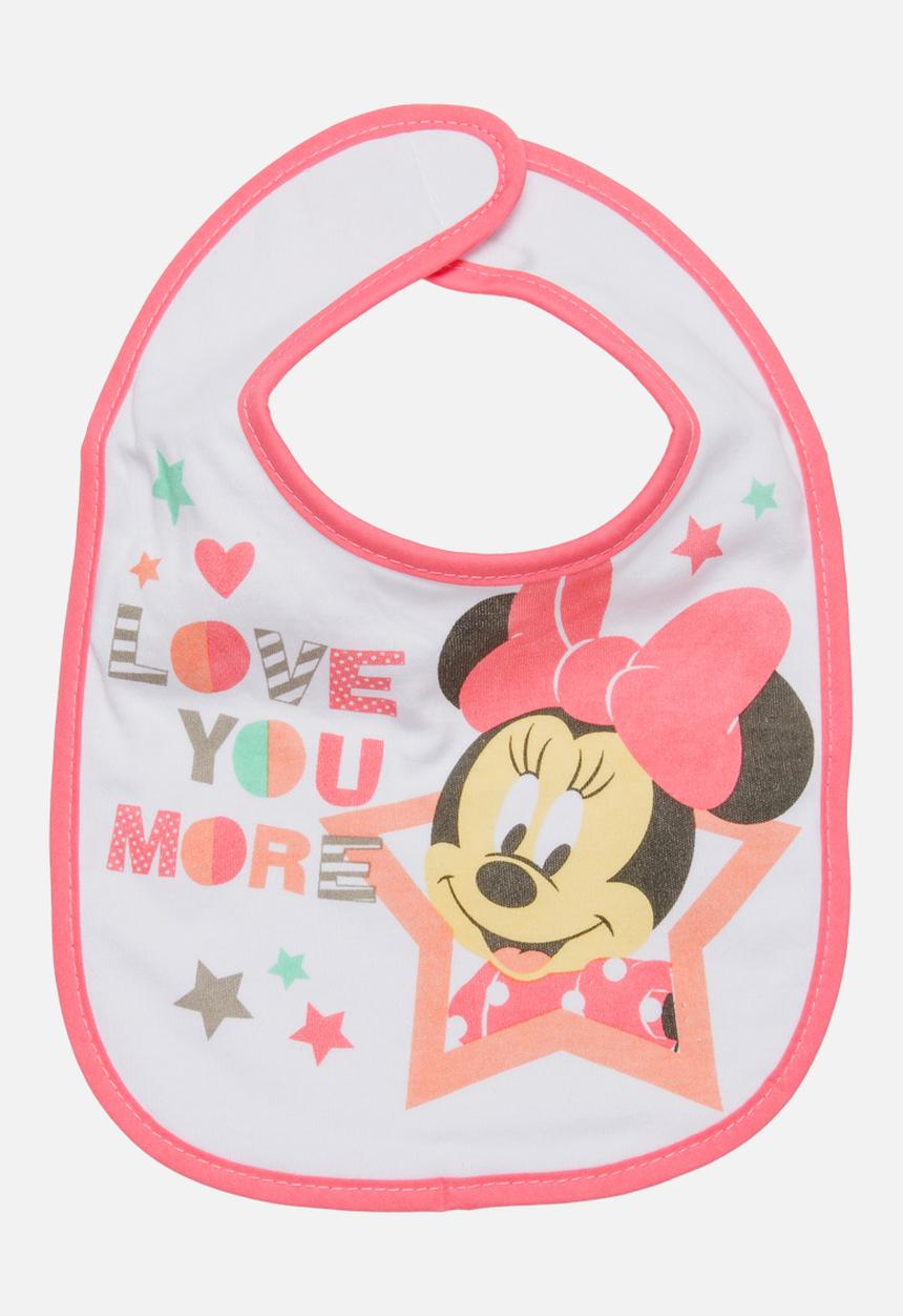 Character Baby - Minnie Mouse Jersey Bib Multi-colour