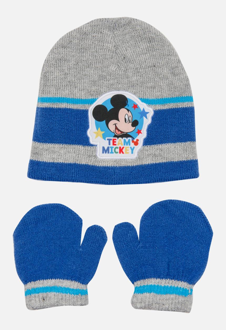 Character Baby - Mickey Mouse Beanie and Mittens Sets Multi-colour