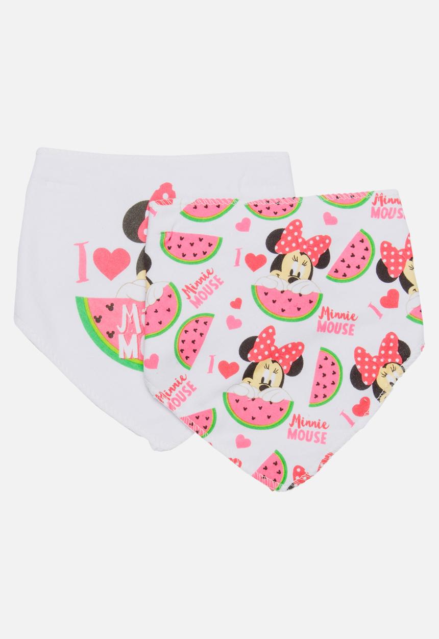 Character Baby - Minnie Mouse 2 Pack Bandana Bibs Multi-colour