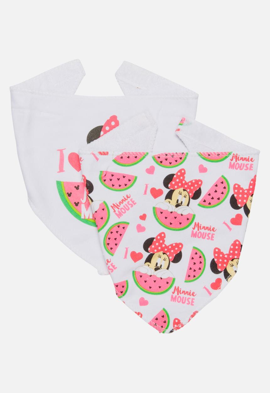 Character Baby - Minnie Mouse 2 Pack Bandana Bibs Multi-colour