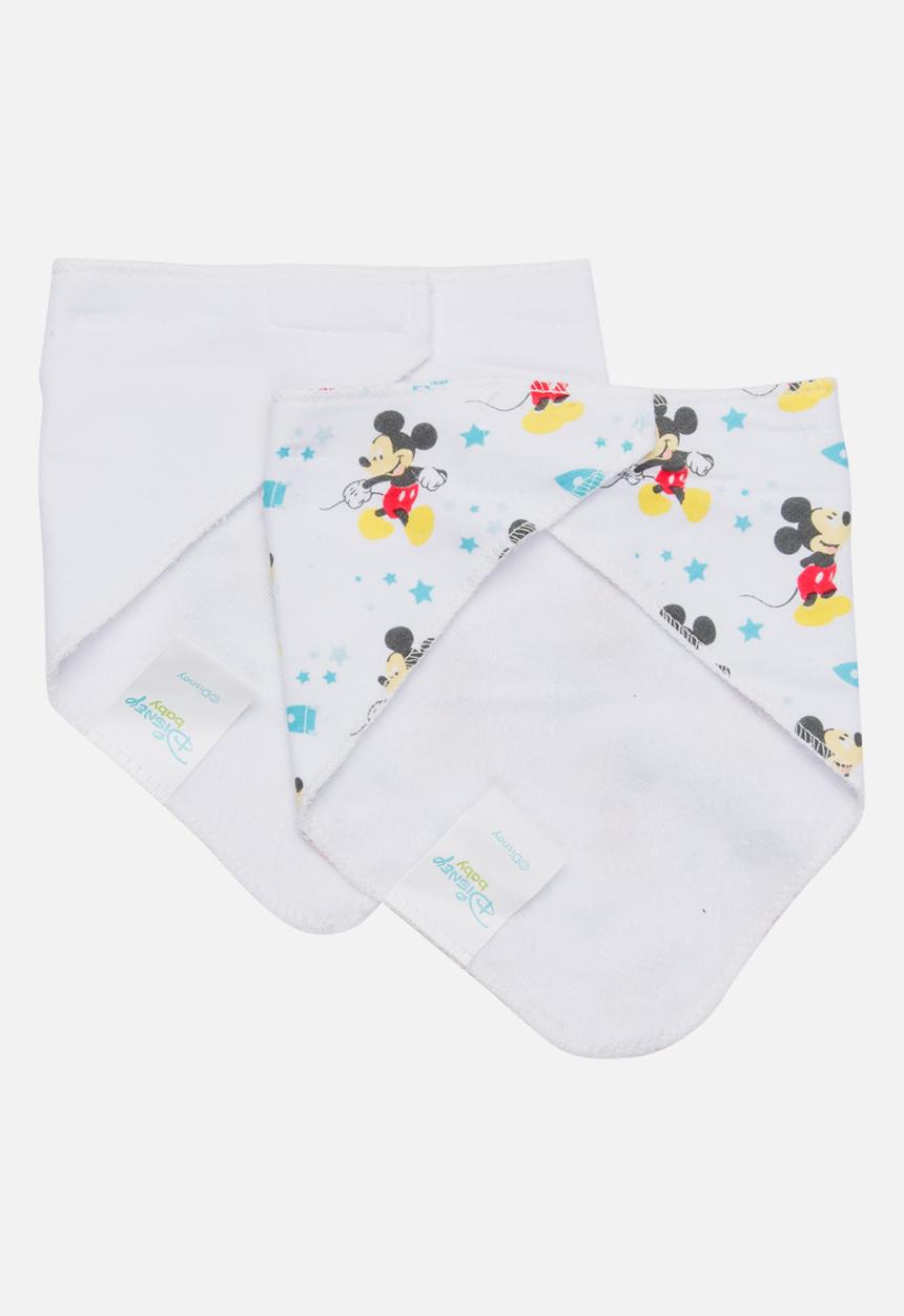 Character Baby - Mickey Mouse 2 Pack Bandana Bibs Multi-colour
