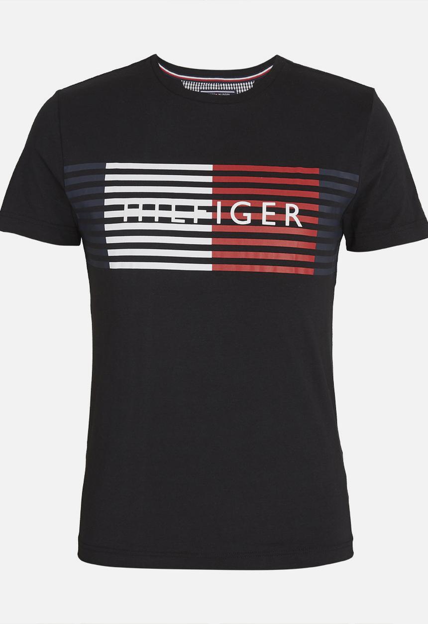 Tommy Hilfiger - Global Block Tshirt Black