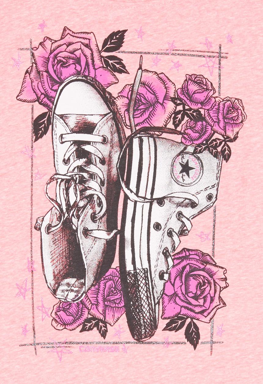 Converse - Chuck N Roses Tee Mid Pink