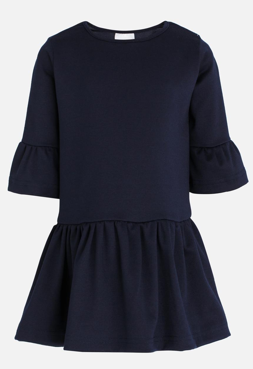 See-Saw - Fluted Sleeve Dress Navy