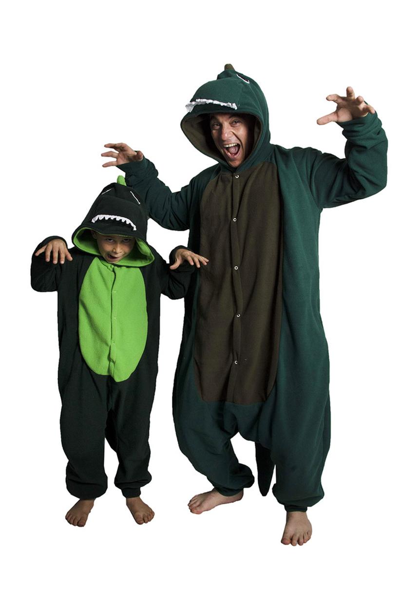 aFREAKa Clothing - Dinosaur Onesie Green