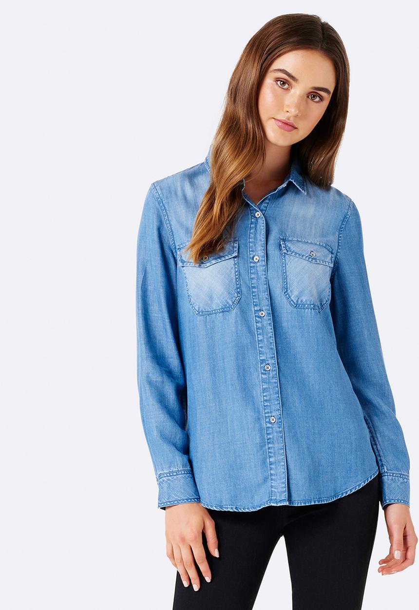 Forever New (Spree) - Sofi Denim Shirt Blue