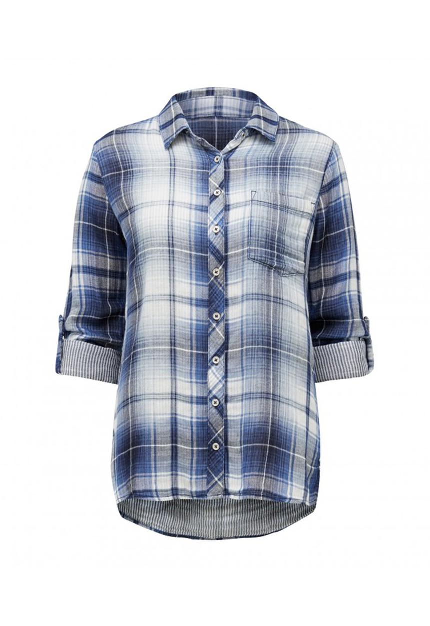 Forever New (Spree) - Kellie Checked Shirt Blue and White