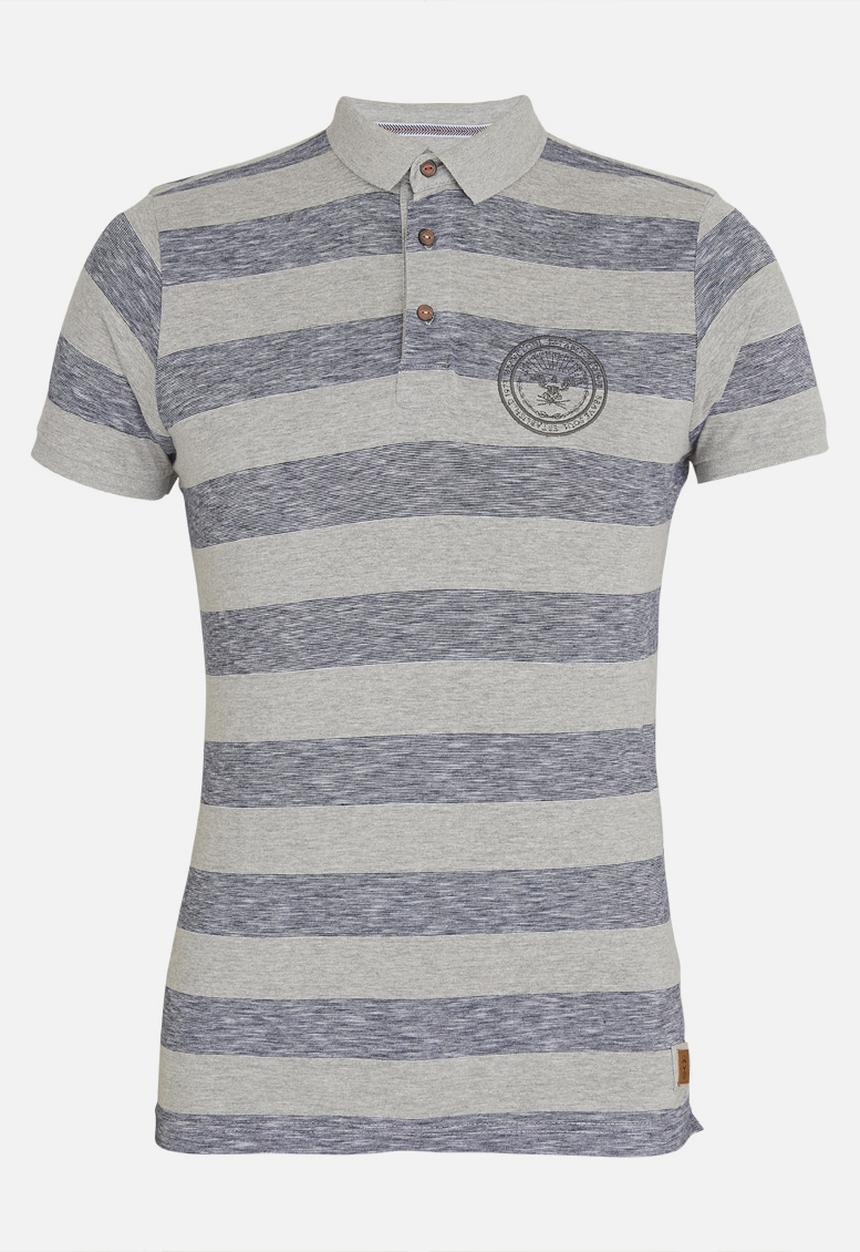 Brave Soul - Urwin 3 Button Golfer Grey